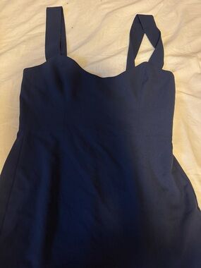 Park & Fifth Navy Square Neck Midi Dress